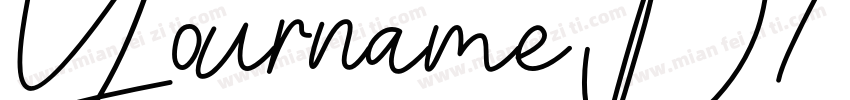 YournameD7ScientificHalf Medium字体转换